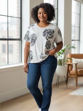 Women’s Anthropologie Pilcro Swing Top | L | High-low Hem | Boho | Casual